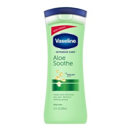 Vaseline Intensive Care Lotion for Dry Skin, Aloe Soothe, 10 FL OZ