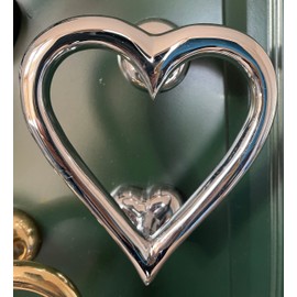 Heart Door Knocker Door Furniture: 4 Colours (Chrome)