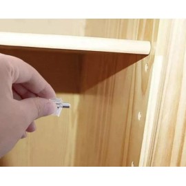 LIZOFERTAS Soporte Para Entrepaño Repisa Transparente Perno 100 Piezas