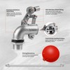 3/4 Inch Stainless Steel Float Valve for Water Tank, Heavy-Duty