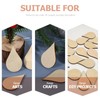 ARTIBETTER 200pcs Raindrops Wood Chips Wooden Ornaments for Crafts Crafting