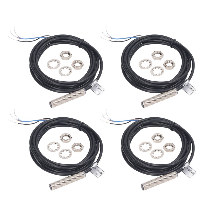 4 Sets Inductive Proximity Switch 8mm Diameter NPN Output 3