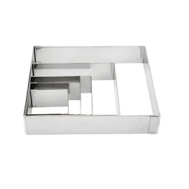 Lacor 68460 Kuchen/Ausstechformen, vierecking 6 x 6 cm