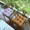 vctops Fall Soft Velvet Chair Pads with Ties Comfy Solid