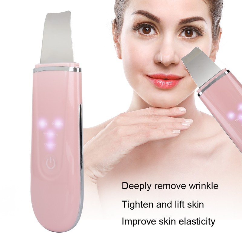 Ultrasonic Skin Scrubber Blackhead Pimple Removal Face Pore Vibration Cleanser