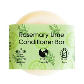 Natural Hair Conditioner Bar Set, Essential Oil Scents, Plastic-Free, Vegan and Cruelty free (Rosemary Lime)