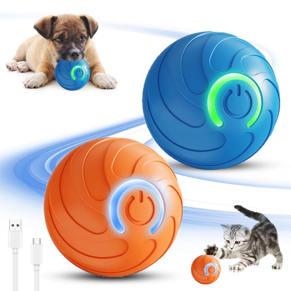AEDNX 2PCS Shaky Ball Toy for Dogs,Pet Bounce Ball,Vibrating Dog