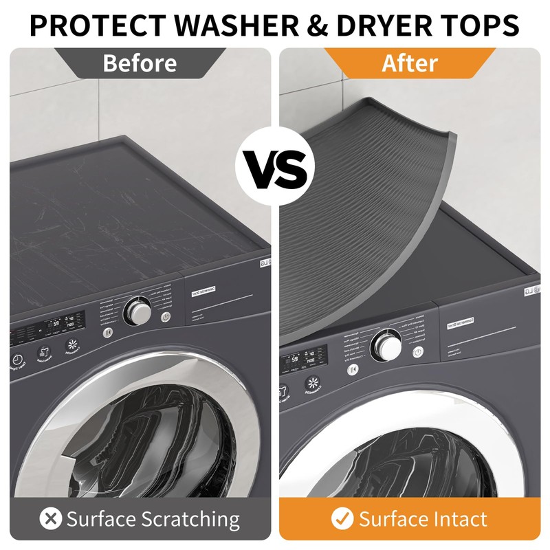 ME.FAN Washer and Dryer Covers for the Top, 2PCS 25.6''x