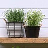 Panacea 81427 Modern Farmhouse Washtub Planters, Black, 10" Dia, Pack