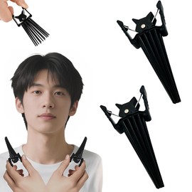 Hair Volume Pincher Root Clip Bangs Clip Fixed Forehead Hairpin Men Women Hair Root Clip Hair Root Clip Styling Comb Fluffy Volume Bangs Curler Unisex for Long and Short Hair (2 Black)