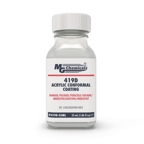 MG Chemicals 419D-55ML Premium Acrylic Conformal Coating, Clear