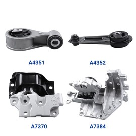 4Pcs Engine Motor Mount Compatible with Nissan Rogue 2008-2013 & for Rogue Select 2014-2015 & for Sentra 2007-2012 L4 2.5L Transmission Mount Set, Replace A4351 A4352 A7370 A7384