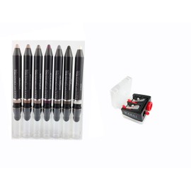 All Seven Eyeshadlow/Eyeliners shades plus Free Trio Sharpener Colour Eye Shadow and eye liner sticks