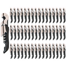 Kit-Home Professional Waiter Corkscrew Wine Openers Set (50 PCS),Upgraded with Heavy Duty Stainless Steel Hinges Wine Key for Restaurant Waiters, Sommelier, Bartenders