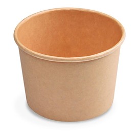 VEPATIM 100 ice cream cups made of kraft paper, brown, diameter 90 mm, 250 ml