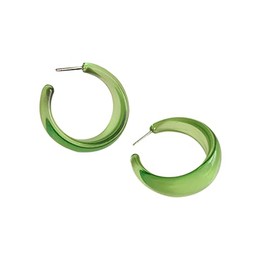 Colorful C shape Hoop Earrings for Women Girls Resin Acrylic Y2k Multicolor Chunky Big Lightweight Jewelry, Acrylic Metal, alloy,