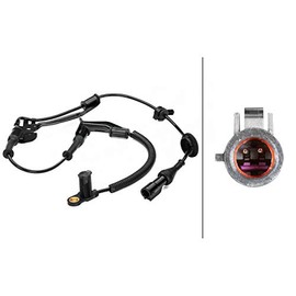 HELLA 6PT 014 494-781 Sensor, exhaust gas temperature - 2-pin connector - Bolted - Cable: 590mm