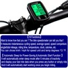 JZK Wired bike computer with LCD backlight Display, 19 functions