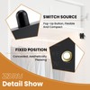 ZDRU 4 Pcs Cabinet Door Lamp Switch, On Off Closet