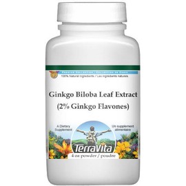 Ginkgo Biloba Leaf Extract (2% Ginkgo Flavones) Powder (4 oz, ZIN: 514340)