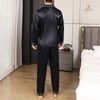 AprBean Satin Silky Men's Pajama Sets Big and Tall Long