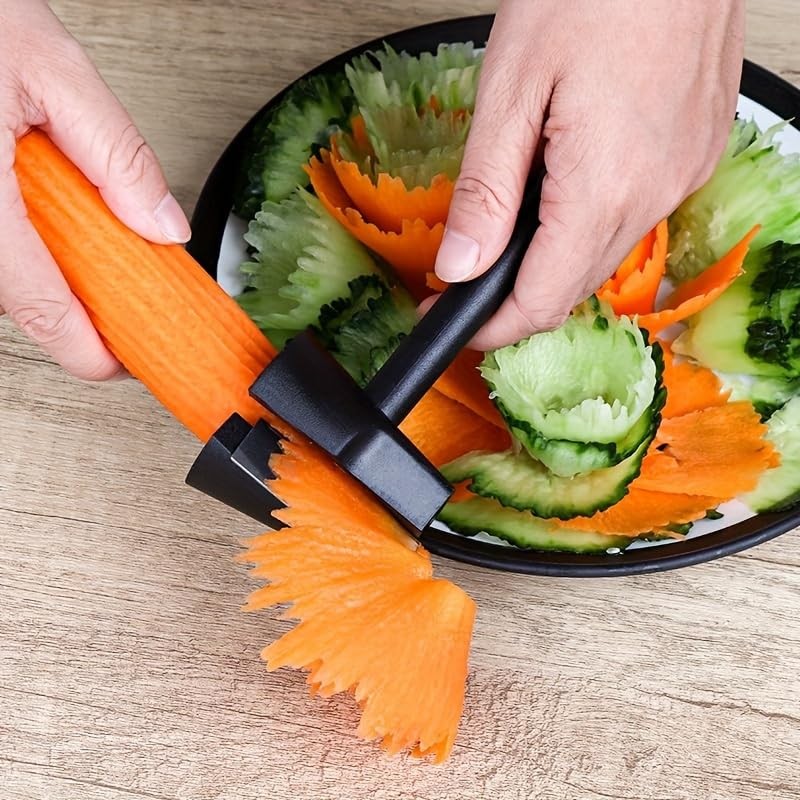 Spiral Vegetable Slicer and Peeler, Kitchen Tool for Carrots, Radishes,
