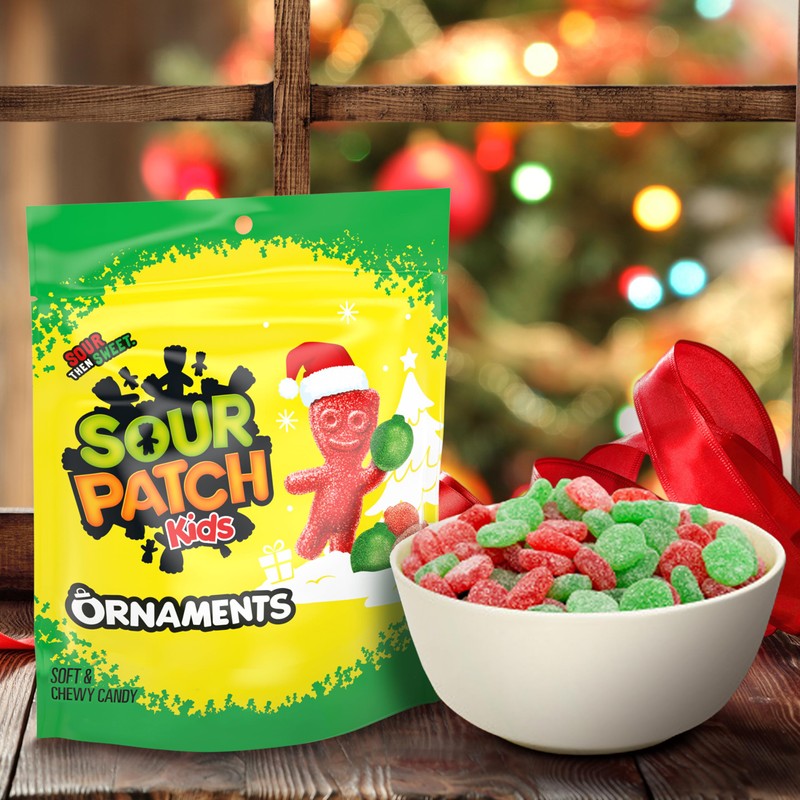 SOUR PATCH KIDS Ornaments Soft & Chewy Holiday Candy, Bulk