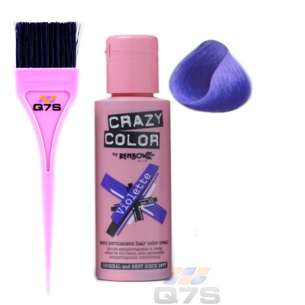 Crazy Color Semi-permanent Hair Colours with ®Q7S ™ Tint Brush