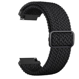 Nylon Fabric Straps for Garmin Venu Sq/Venu Sq 2/Venu Sq Music/Venu Sq 2 Music Smart Watch,Wristband Quick Release Bands Replacement for Garmin Venu Sq 2 Music/Garmin Venu Sq (Black)