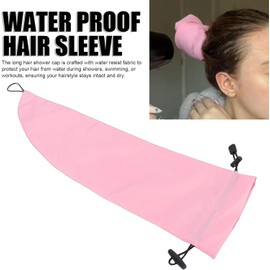 HURRISE Gorro de ducha Crown Washing Ponytail, gorro Crown Wash Cap, gorro de baño reutilizable e impermeable para el cabello, ideal para piscina,viajes,ducha