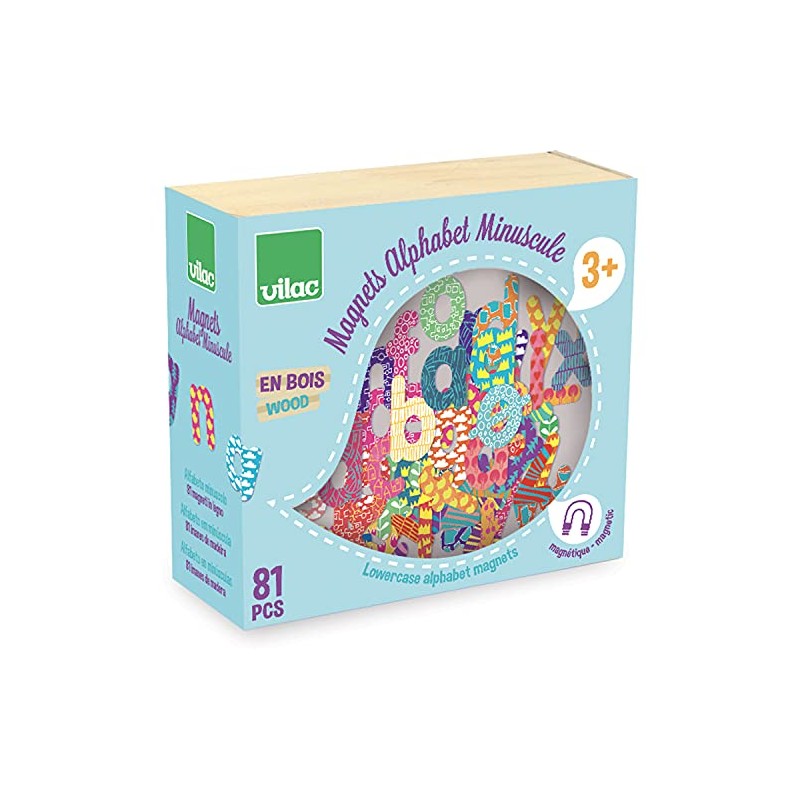 Vilac vilac6703 kleinen Buchstaben Alphabet Magnete (81-Piece)