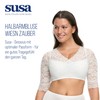 Susa Women's Half Sleeve Dirndl Blouse, White