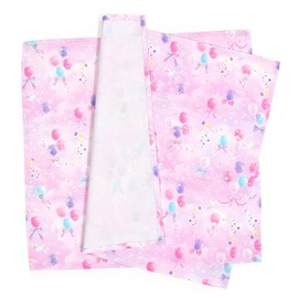 COLORFUL CANDY STYLE N3968800 Lunch Cloth, Girls, Set of 2, Lunch Box, Napkin, Square, Pastel Balloons,