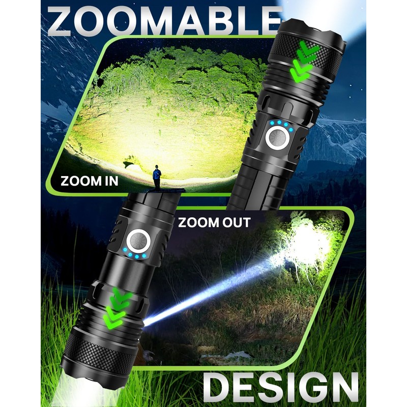 Victoper LED Flashlights, High Powered High Lumens Super Bright Tactical