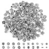Chudian 160 Pieces Tibetan Silver Spacer Beads, Big Hole Antique