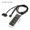 ZORZA 1Pcs 9Pin USB Header Splitter with SATA Power Practical