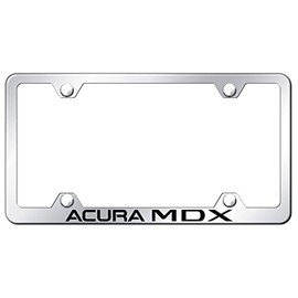 Au-TOMOTIVE GOLD Laser Etched Logo Stainless Steel Wide Body License Plate Frame for Acura MDX (Chrome)