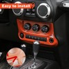 RT-TCZ Wrangler Accessories Air Conditioning Switch Panel Cover Trim Interior