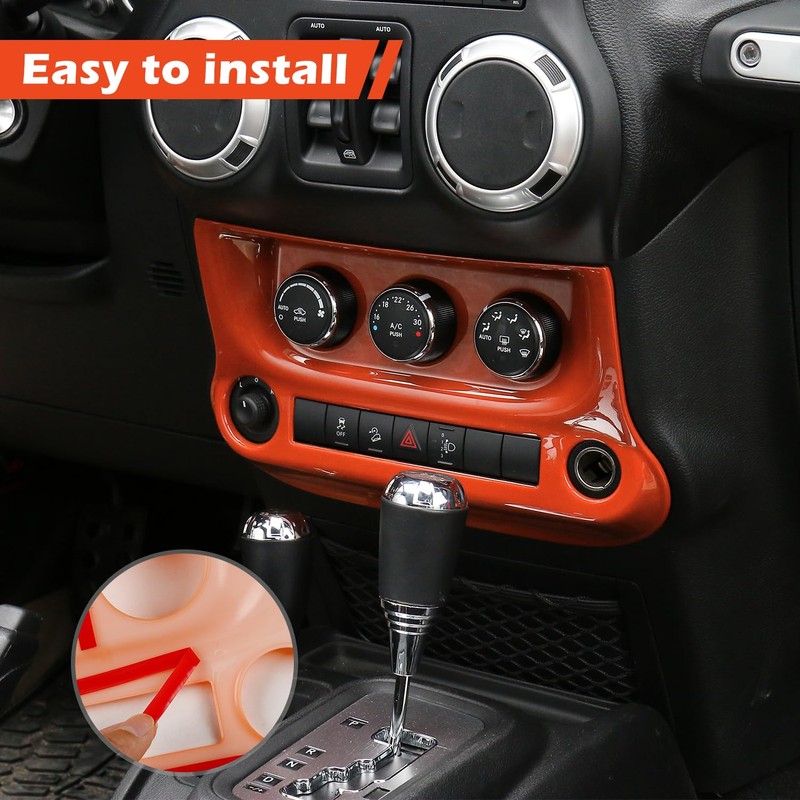 RT-TCZ Wrangler Accessories Air Conditioning Switch Panel Cover Trim Interior