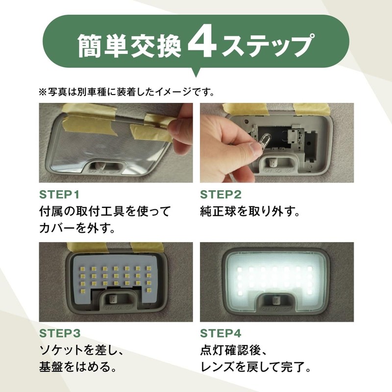 fcl. Delica Mini Room Light, LED, White, Includes Dedicated Tools,
