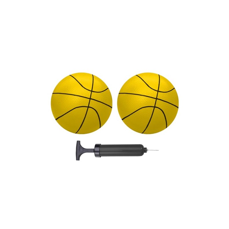 ABAJI Mini Basketballs Yellow 2 PCS 5" Set with Random