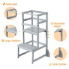 Zytty Toddler Step Stool Toddler Kitchen Stool, Adjustable-Height Toddler Tower