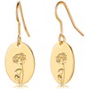 Moodear Trendy Gold Earrings for Women - Dainty Flower Dangle