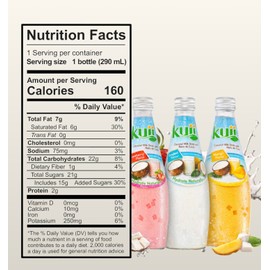 Kuii Coconut Milk Drink – Original Coconut Flavor, 12 Count (9.8 fl oz Bottles) – Refreshing Drink with Nata de Coco for Fun & Fruity Tropical Hydration