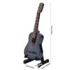 Miniature Guitar Model, Wooden Musical Instrument with Stand and Case,
