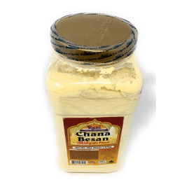 Rani Chana Besan (Chickpeas Flour, Gram) 64oz (4lbs) 1.81kg Bulk PET Jar ~ All Natural | Vegan | Gluten Friendly | NON-GMO | Kosher | Indian Origin