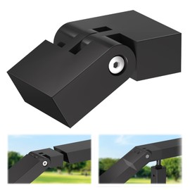 Gyykzz 1 Pack Vertical Pivot Connector 120mmx56mmx26mm for Stair Handrail, 180° Adjustable Handrail Fitting for Stair Railing System, High Strength POM Connecting Block Accessories for Stair Hand Rail