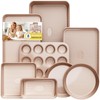Slow Slog Baking Pans Set 8-Piece Bakeware Sets, Baking Sets