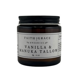 Organic Vanilla and Manuka Tallow, All-purpose Moisturizer, Safe for sensitive skin, Made in the USA