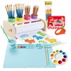 YOKUGO Kids Art Easel with Paper Roll Wooden Tabletop Paper